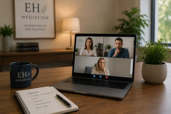 child access mediation Workington online meeting.